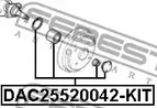 Фото 1 DAC25520042-KIT FEBEST Комплект подшипника ступицы колеса