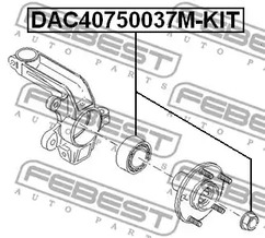 Фото 1 DAC40750037M-KIT FEBEST Подшипник ступицы колеса