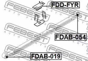 Фото 1 FDAB-019 FEBEST Сайлентблок