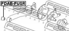 Фото 1 FDAB-FUSR FEBEST Сайлентблок