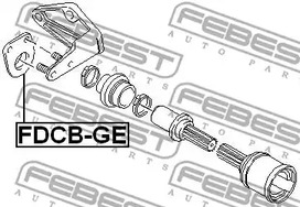 Фото 1 FDCB-GE FEBEST Подшипник, приводной вал