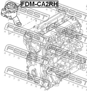 Фото 1 FDM-CA2RH FEBEST Подушка двигателя