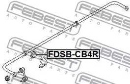 Фото 1 FDSB-CB4R FEBEST Втулка, стабилизатор