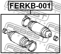 Фото 1 FERKB-001 FEBEST Пыльник рулевой рейки