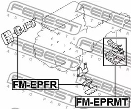 Фото 1 FM-EPFR FEBEST Опора (подушка) двигателя