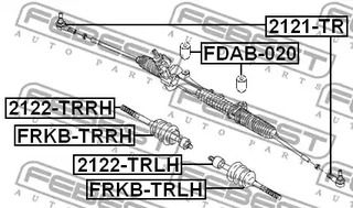 Фото 1 FRKB-TRLH FEBEST Пыльник, рулевое управление