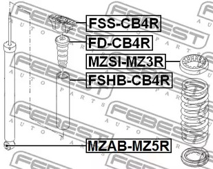 Фото 1 FSS-CB4R FEBEST Опора амортизатора