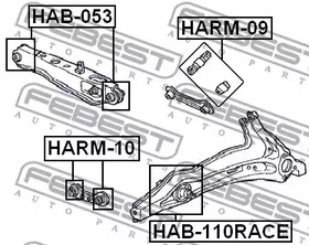 Фото 1 HAB-110RACE FEBEST Сайлентблок