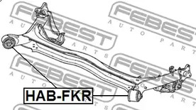 Фото 1 HAB-FKR FEBEST Сайлентблок