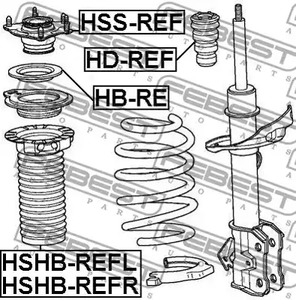 Фото 1 HB-RE FEBEST Подшипник опорный