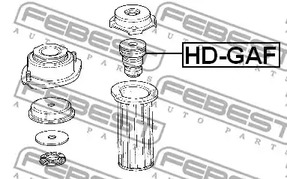 Фото 1 HD-GAF FEBEST Отбойник амортизатора подвески передний