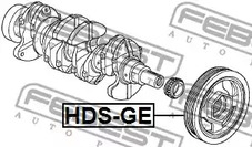 Фото 1 HDS-GE FEBEST Шкив коленвала