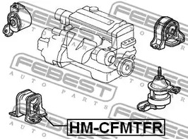 Фото 1 HM-CFMTFR FEBEST Опора двигателя