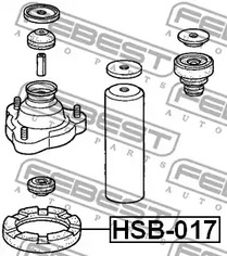 Фото 1 HSB-017 FEBEST Проставка пружины подвески резина