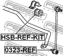 Фото 1 HSB-REF-KIT FEBEST Комплект втулок стабилизатора