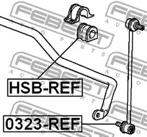 Фото 1 HSB-REF FEBEST Втулка стабилизатора