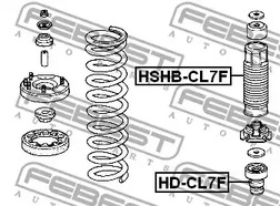 Фото 1 HSHB-CL7F FEBEST Пыльник амортизатора