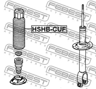 Фото 1 HSHB-CUF FEBEST Пыльник амортизатора