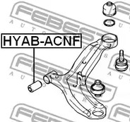 Фото 1 HYAB-ACNF FEBEST Подвеска, рычаг независимой подвески колеса