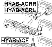 Фото 1 HYAB-ACRL FEBEST Сайлентблок подвески