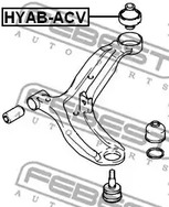 Фото 1 HYAB-ACV FEBEST Подвеска, рычаг независимой подвески колеса