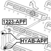 Фото 1 HYAB-APF FEBEST Сайленблок передней тяги стабилизатора