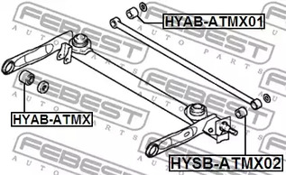 Фото 1 HYAB-ATMX01 FEBEST Сайлентблок подвески