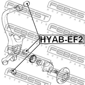 Фото 1 HYAB-EF2 FEBEST Сайлентблок