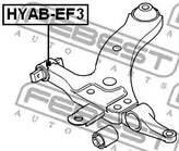 Фото 1 HYAB-EF3 FEBEST Сайлентблок подвески