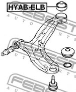 Фото 1 HYAB-ELB FEBEST Подвеска, рычаг независимой подвески колеса