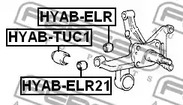 Фото 1 HYAB-ELR21 FEBEST Сайлентблок