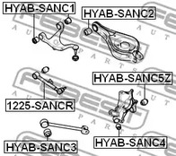 Фото 1 HYAB-SANC1 FEBEST Сайлентблок