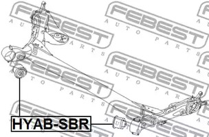 Фото 1 HYAB-SBR FEBEST Втулка, балка моста