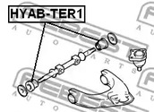 Фото 1 HYAB-TER1 FEBEST Сайлентблок