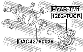 Фото 1 HYAB-TM1 FEBEST Сайлентблок