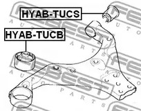 Фото 1 HYAB-TUCB FEBEST Подвеска, рычаг независимой подвески колеса