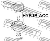 Фото 1 HYBJB-ACC FEBEST Пыльник рулевой рейки