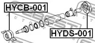 Фото 1 HYCB-001 FEBEST Подшипник подвесной