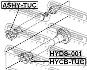 Фото 1 HYCB-TUC FEBEST Подшипник подвесной