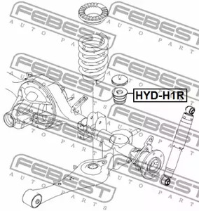 Фото 1 HYD-H1R FEBEST Отбойник рессоры