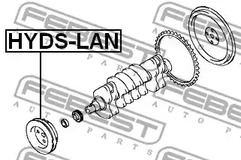 Фото 1 HYDS-LAN FEBEST Шкив коленвала