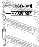 Фото 1 HYSB-002 FEBEST Дистанционная труба, амортизатор