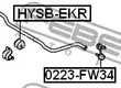 Фото 1 HYSB-EKR FEBEST Втулка заднего стабилизатора