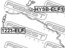 Фото 1 HYSB-ELF1 FEBEST Втулка стабилизатора