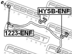 Фото 1 HYSB-ENF FEBEST Опора, стабилизатор