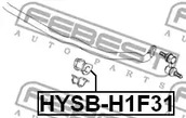 Фото 1 HYSB-H1F31 FEBEST Втулка стабилизатора