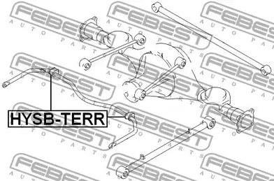 Фото 1 HYSB-TERR FEBEST Опора, стабилизатор