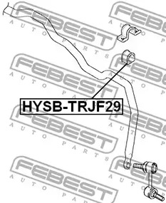 Фото 1 HYSB-TRJF29 FEBEST Втулка стабилизатора