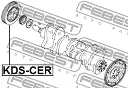 Фото 1 KDS-CER FEBEST Шкив коленвала