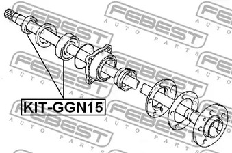 Фото 1 KIT-GGN15 FEBEST Подшипник ступичный